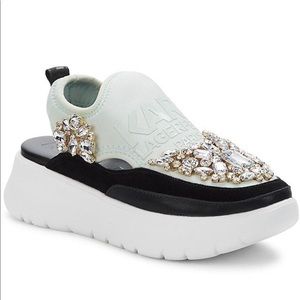 ORIGINAL embellished colorblock slip on sneakers